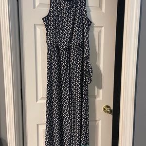 Navy and white romper size XL